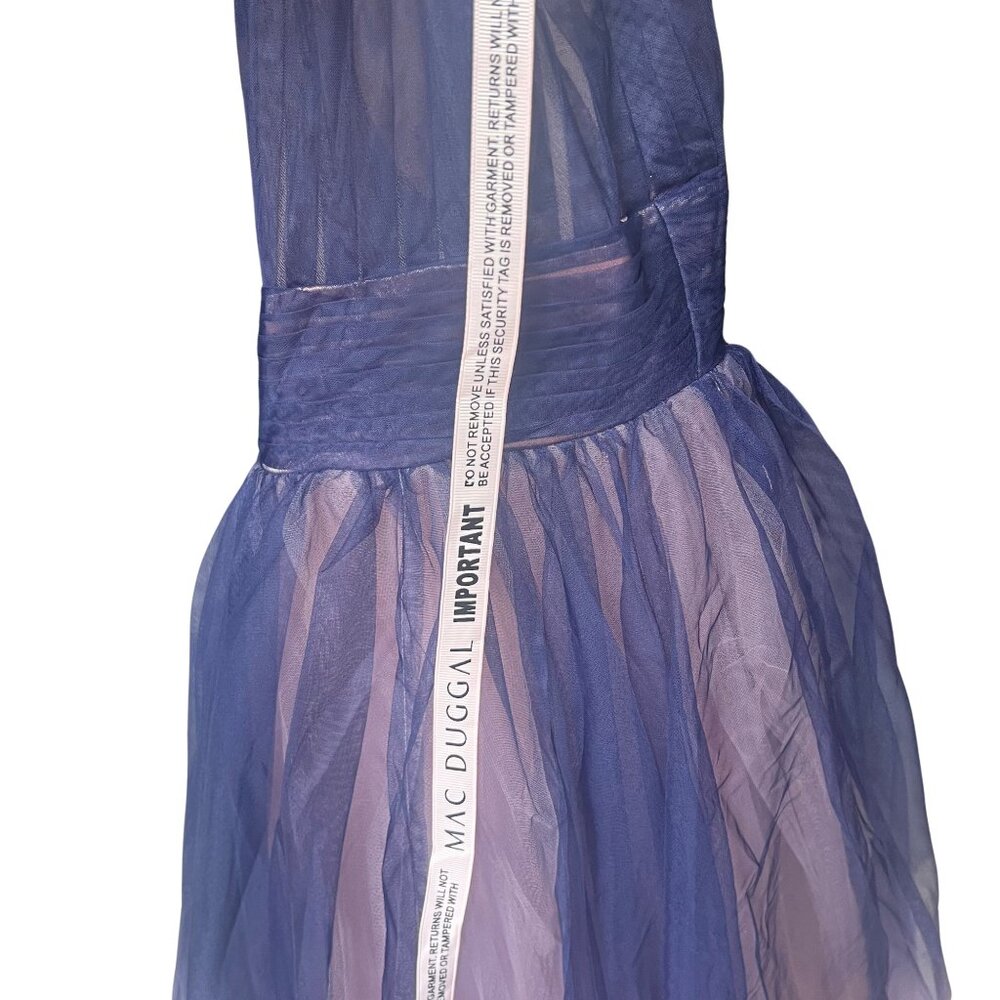Mac Duggal Ombré Tulle Midi Length Gown – Size 14 NWT - Picture 5 of 7